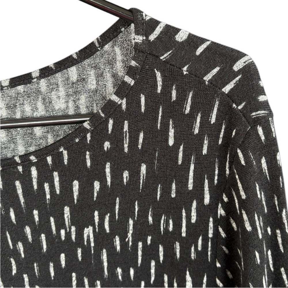 Like New Clara Sun Woo Black
Brushstroke Knit Tunic Dress Size Medium - Picture 4 of 7